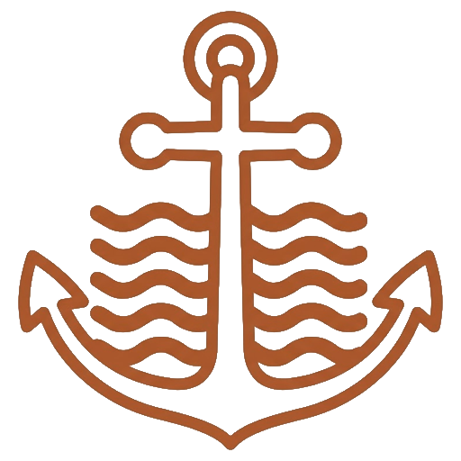PNG industrial anchor icon representing engineering standards for the Port of LA and LB