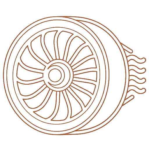 Aerospace engineering compliance icon.