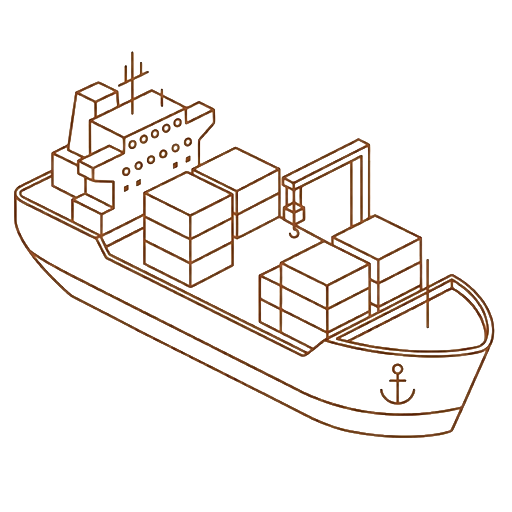 Industrial port logistics icon